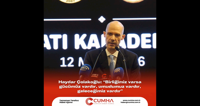 Cumhur Haber Ajansı - Büyük Batı Karadeniz Topluluğu İftarı - Haydar Çolakoğlu